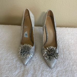 Sparkle flower heels